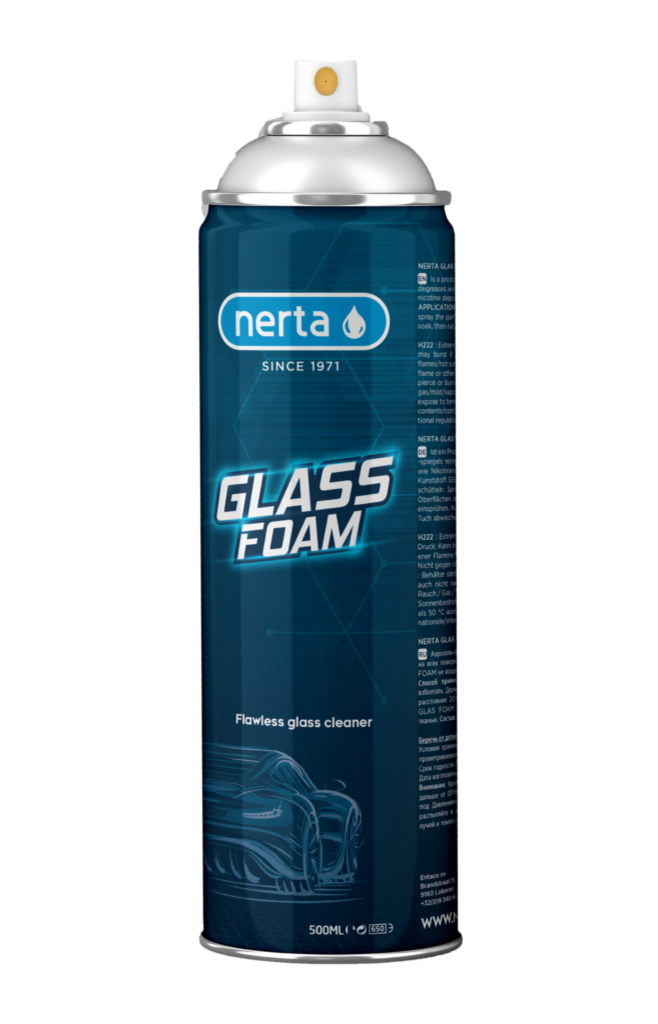 Čpavkový pěnový čistič oken NERTA GLASS FOAM