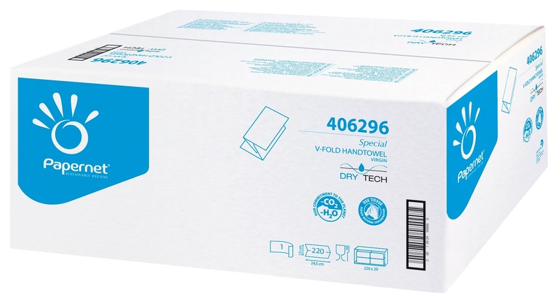Skládané bílé ručníky ZZ Dry-tech (406296)