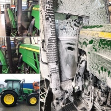 Mytí John Deere přípravkem NERTA CARNET JUMBO poměr ředění